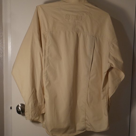 Allagash Fishing Shirt Pale Yellow XL - Picture 3 of 5
